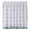 Kitchen Curtain Semi-sheer Short Curtain Pendant Half Window Curtain for Bedroom Porch