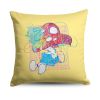 Smurfs Chillaxing Throw Pillow 18x18 inches