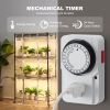 VEVOR Plant Stand with Grow Light, Grow Light Shelf with Cover and Thermometer, 4 Tiers 180W Plant Shelf with Grow Light
