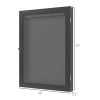HOMCOM 23.5" x 31.5" UV-Resistant Sports Jersey Frame Display Case, Black