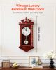Grandfather Clock Vintage Pendulum Wall Clock 23.2 in with Quartz Movement
