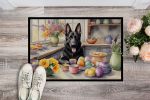 Decorating Easter German Shepherd Doormat Front Door Mat Indoor Outdoor Rugs for Entryway, Non Slip Washable Low Pile, 24H X 36W