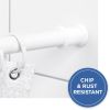 Adjustable Tension Shower Curtain Rod for Small or Stall Showers, 27'-40", White