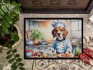 NEW Beagle The Chef Doormat Front Door Mat Indoor Outdoor Rugs for Entryway, Non Slip Washable Low Pile, 18H X 27W