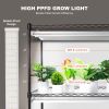 VEVOR DIY Plant Stand with Grow Light, 6-Tier Large Tall Plant Shelf with 192W 5000K Full Spectrum Grow Lights