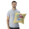 Smurfs Chillaxing Throw Pillow 18x18 inches