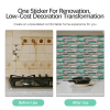 48 Pcs Green Brick Stone Pattern Peel And Stick Wallpaper Self-Adhesive,Detachable Without Leaving Glue
