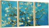 Framed Canvas Wall ArtOil Paintings Impressionism Aesthetic Prints Canvas Paintings for Living Room Bedroom Office Home; 3 Panels