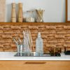 12 PCS Alien wood grain wall sticker, PVC Water Resistant Peel And Stick Wallpaper Moisture-Resistant Self-Adhesive Wallpaper for Kitchen Backsplash